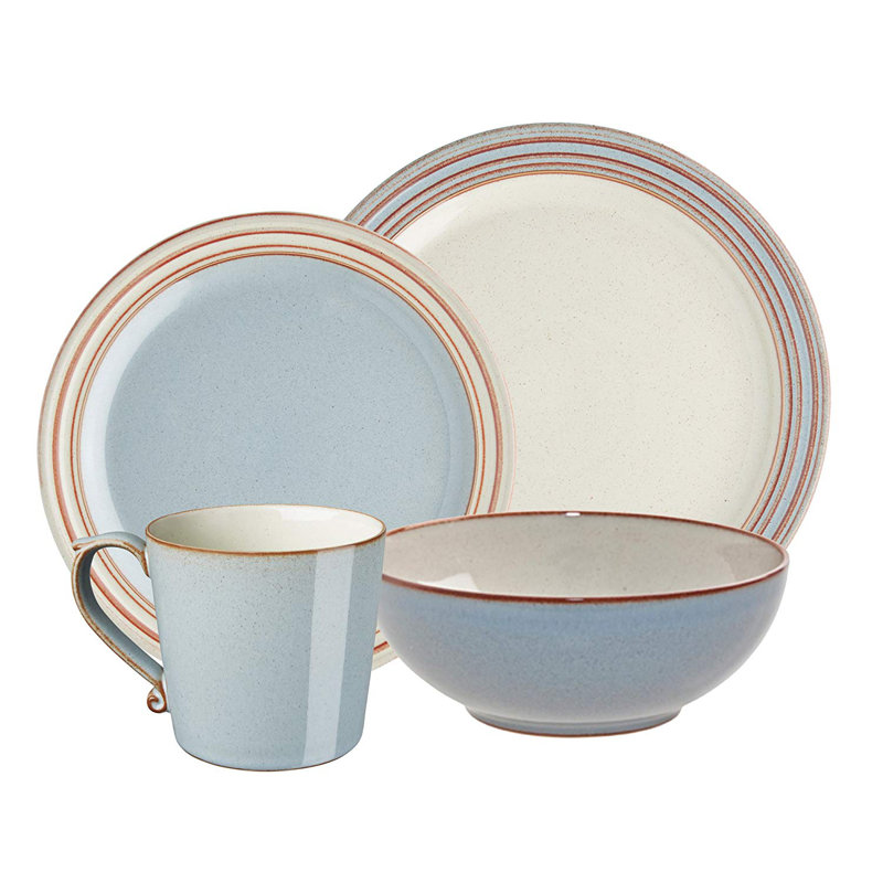 Denby Heritage Terrace Denby 4 Piece Place Setting Service for 1 Reviews Wayfair Canada